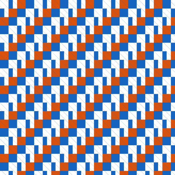 Geometric Grid & Linework Adire Fabric Design